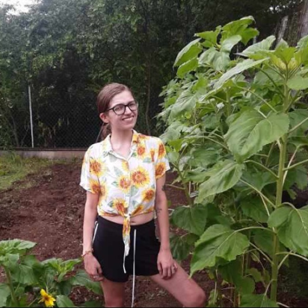 Sunflower crop top
